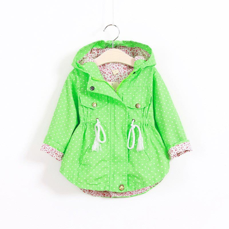 Kids Jackets Girls Hooded Coat